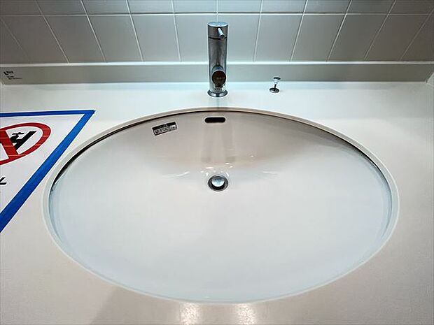 毎日の身だしなみチェックに欠かせない洗面所は、清潔感の溢れる上品なデザインです。