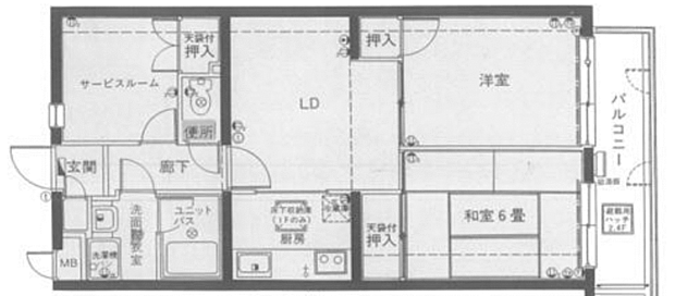 セブンスターマンション西綾瀬(2SLDK) 2階の内観