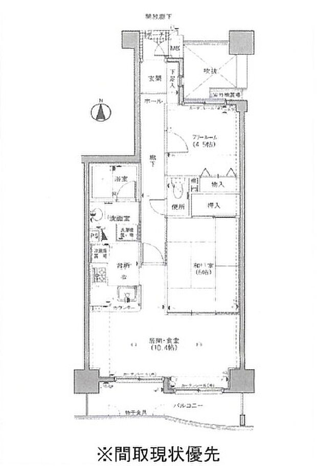 ヒューマンズプラザ青崎五番館(1SLDK) 2階の間取り図