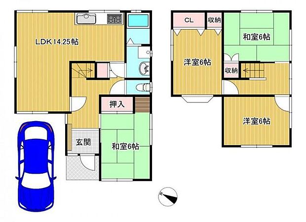 各居室6帖以上でゆったりとした生活を！