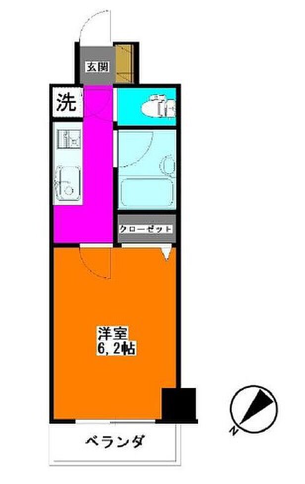 パレステュディオ渋谷WEST(1K) 5階の内観