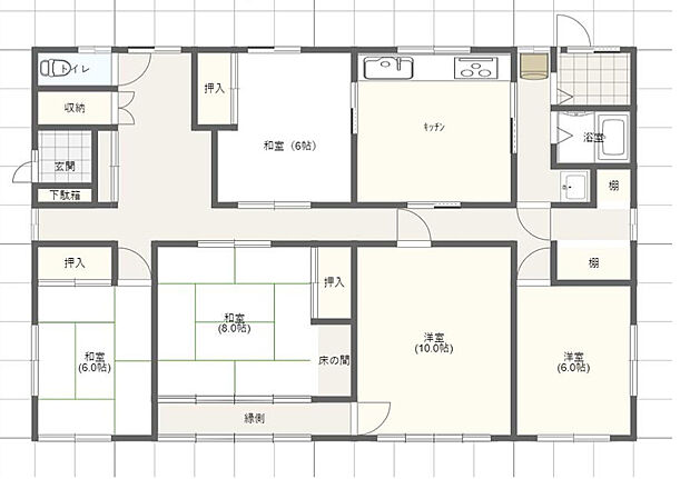 岩見沢市北3条西18丁目　戸建(5DK)の内観