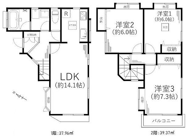 横浜市保土ヶ谷区西谷２丁目　中古戸建(3LDK)の内観