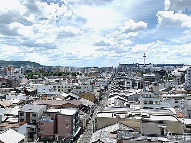 ＬＤＫから南方向の眺望（京都タワーの眺望あり）陽当り良好