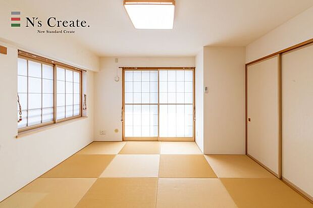 【和室】琉球畳の心地よい床の感触が魅力の和室