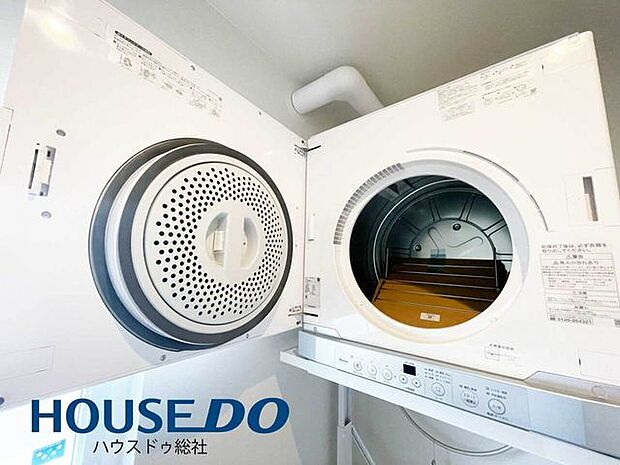 ドラム式洗濯機は洗濯物がふんわりと仕上がります！時短にもつながるので、便利ですよ♪