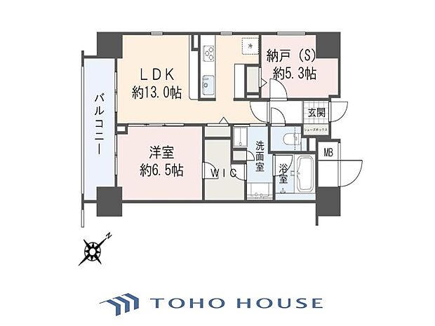 イニシアイオ横濱関内(1SLDK) 9階の間取り図