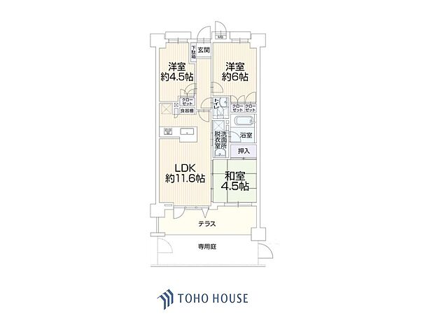 エルズ洋光台プレミアム(3LDK) 1階の間取り図