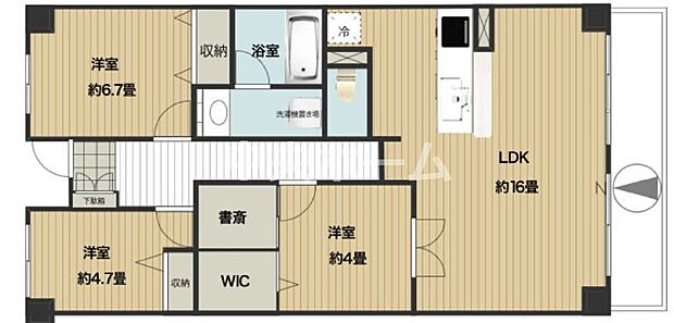 南向きにつきまして日当たり・通風・眺望良好。新規リノベーション施工が完了致しましたのでいつでも内覧が可能です。