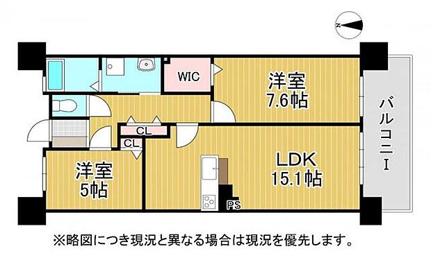 メロディーハイム八戸ノ里　中古マンション(1SLDK) 3階の間取り図