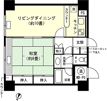 アーバンヒルズ湯沢リゾート(1LDK) 2階の間取り図