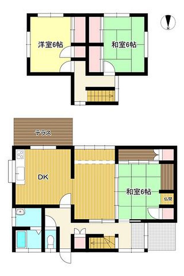 一直線上の水回りで、家事が楽に！家事効率を考えた間取りが、日々の暮らしの負担を軽減してくれます◎ストレスフリーに掃除ができそうです♪