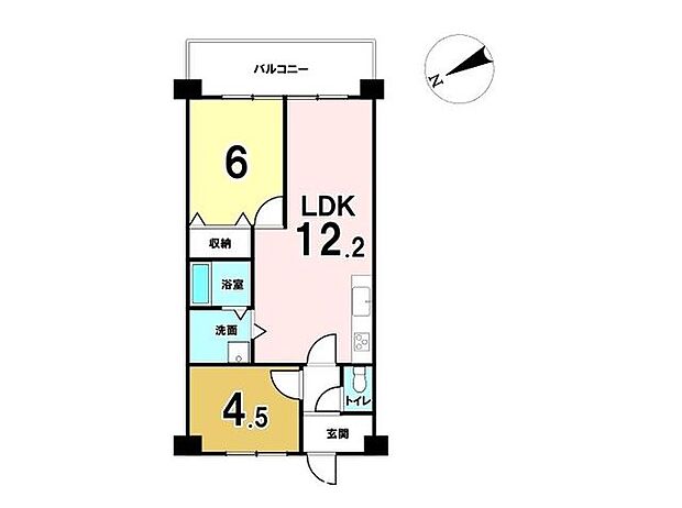 モラーダ墨染(2LDK) 3階の間取り図