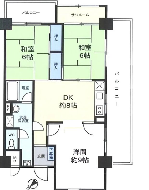 上尾サンハイツの間取り