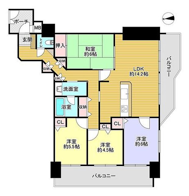 LFB再生住宅ダイアパレス六ツ門(4LDK) 3階の内観