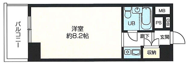 ＪＲ中央線 三鷹駅まで 徒歩13分(1R) 2階の間取り図