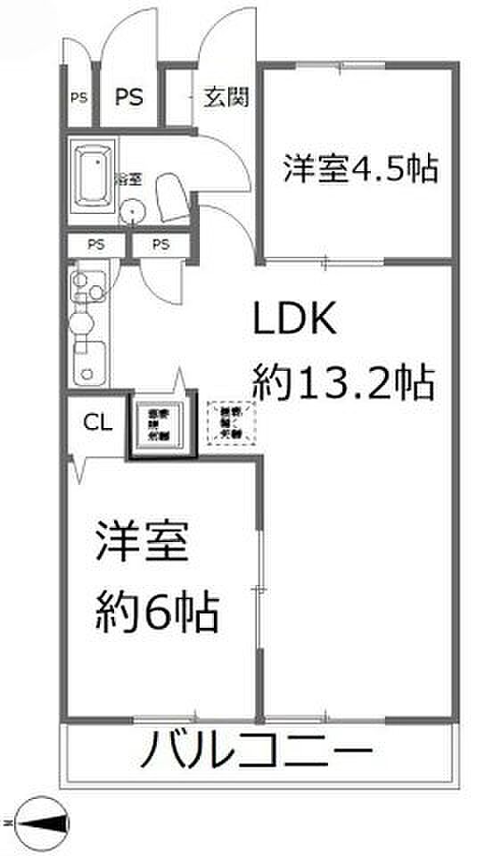 西武新宿線 久米川駅まで 徒歩5分(2LDK) 1階の内観