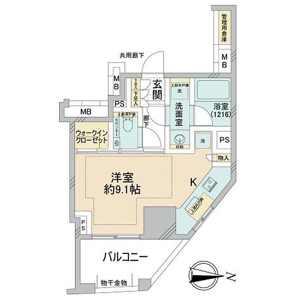 ＪＲ中央線 三鷹駅まで 徒歩3分(1R) 4階の内観