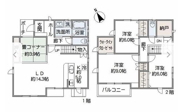 水戸市百合が丘5丁目　中古戸建(4LDK)の内観