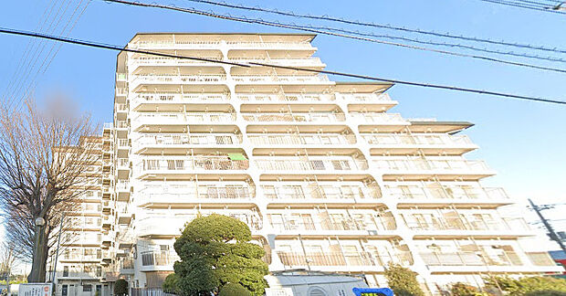 「シャルム朝霞」11階建てマンション、東武東上線「朝霞」駅より徒歩12分の立地