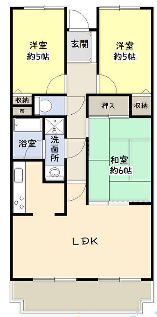 ライオンズガーデン久喜壱番館(3LDK) 8階の間取り図