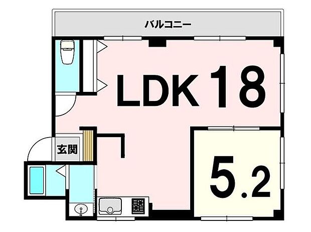 栄能マンション(1LDK) 1階の内観