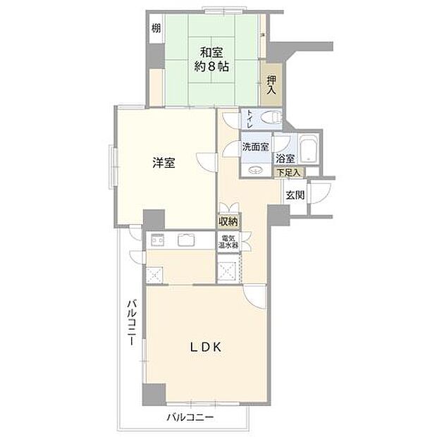 LDK/洋室/和室約8帖/洗面/浴室/トイレ