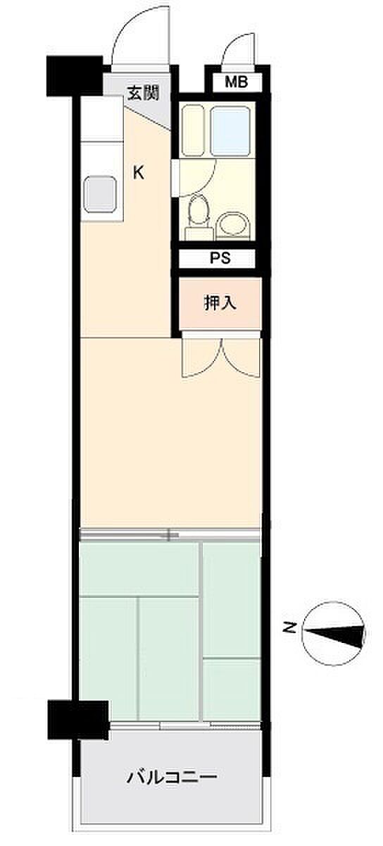 カーサ大森(1DK) 4階の内観