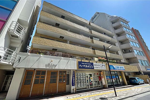 外観（北西側から）。東急大井町線「大井町」駅徒歩約3分とアクセス便利なマンションです。
