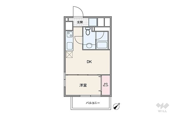 東建東五反田マンション(1DK) 6階の内観