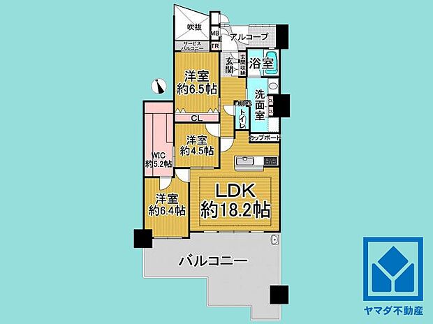 京阪東ローズタウン・ファインガーデンあゆみヶ丘Ａ棟(2SLDK) 5階の内観