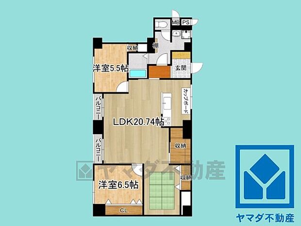 東寺ハイム　中古マンション(2LDK) 10階の内観