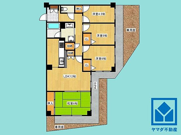 コスモ桃山南口の間取り