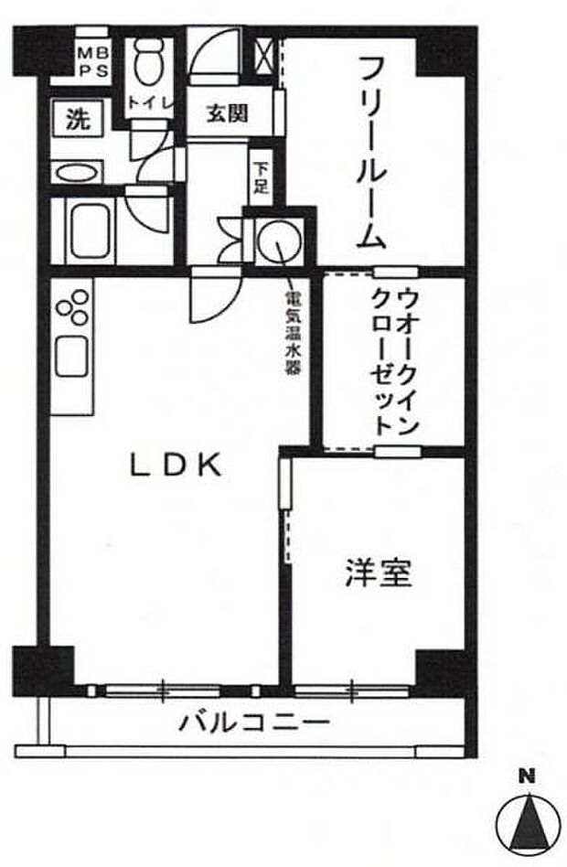 チサンマンション新大阪10番館(1SLDK) 3階の間取り図
