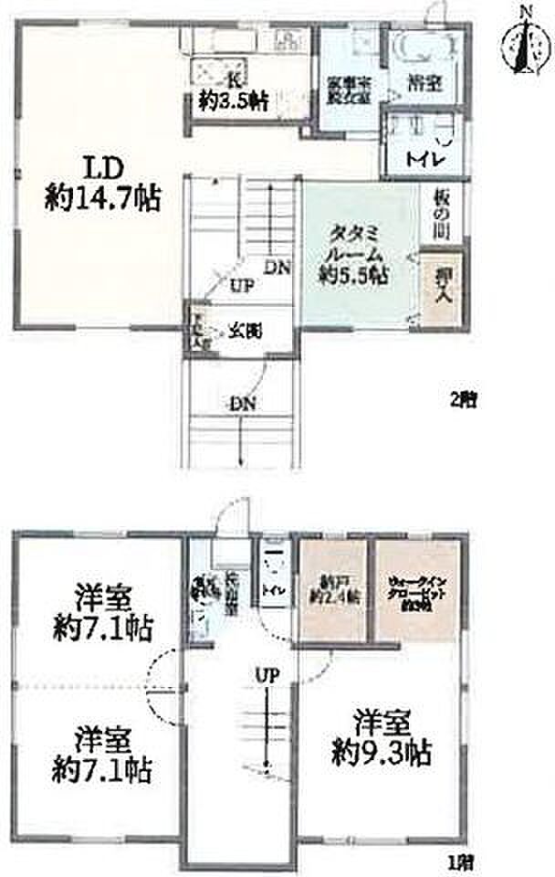 中古戸建　北区あいの里三条4丁目(4LDK)の内観