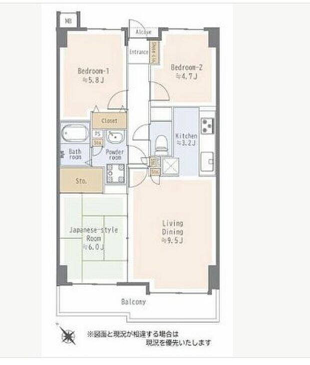 バルール町田（リノベーション住宅）(3LDK) 6階/606の内観