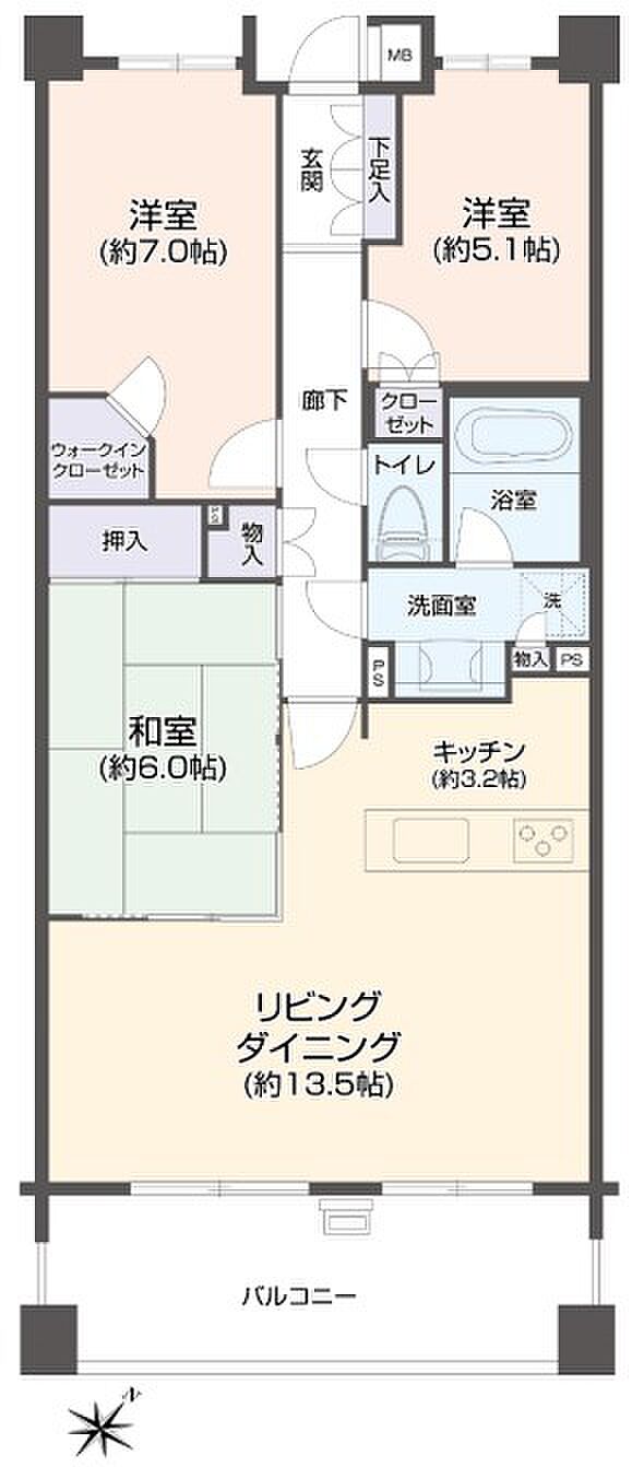 アデニウム町田（リノベーション住宅）(3LDK) 2階の内観
