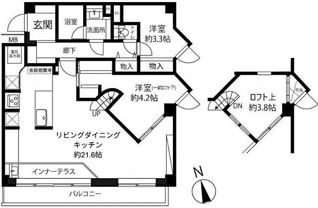 ライオンズマンション宮崎台(2SLDK) 3階の内観