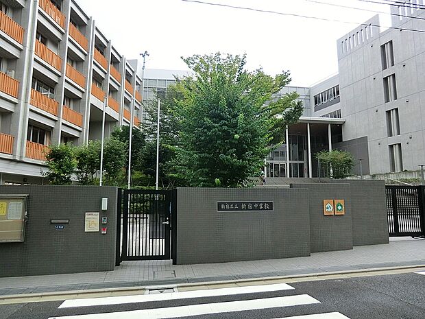 中学校 300m 新宿区立新宿中学校