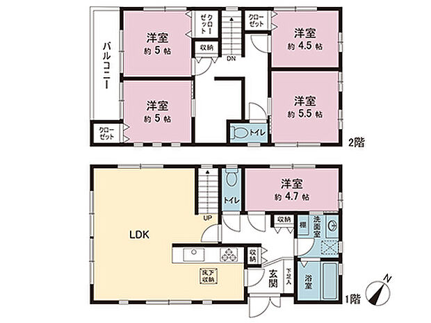 間取図です。図面と異なる場合は現況を優先させていただきます。