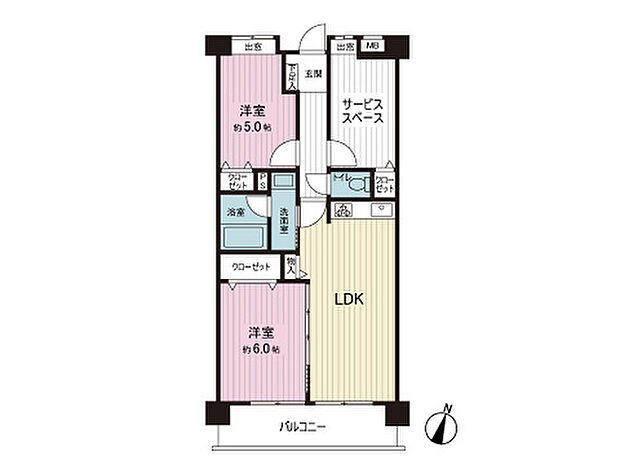 レーベンハイム吉川弐番館(2SLDK) 3階の間取り図