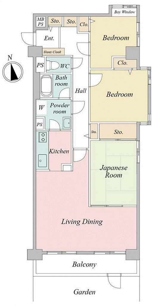 ライオンズマンション北綾瀬(3LDK) 1階/1階の間取り図