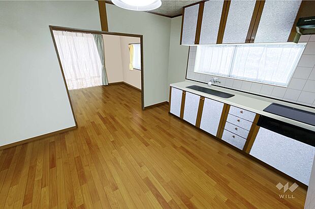 DK約7.5帖［2023年7月22日撮影］CG加工で家具を消しているので入居後のイメージがしやすいです。