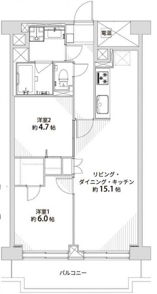 サンマンション江坂(2LDK) 7階/703の内観