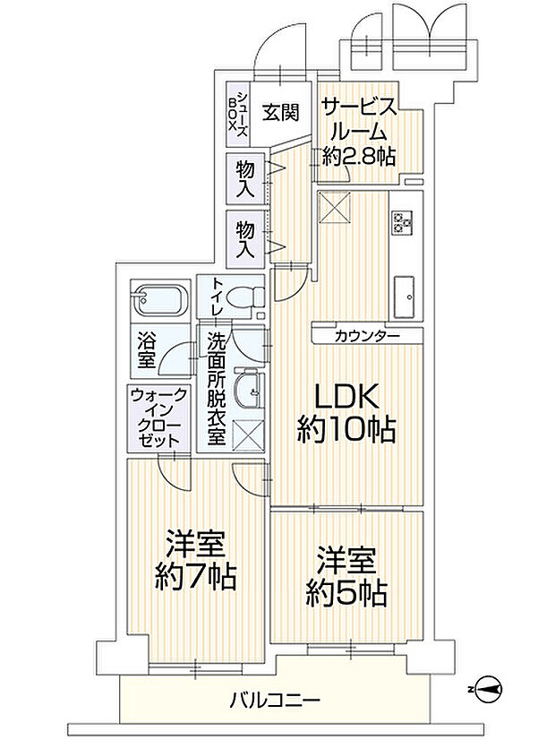 ディオ・フェルティ大和高田　504(2SLDK) 5階の内観