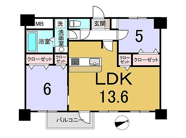クリオ上尾弐番館(2LDK) 10階/403の内観