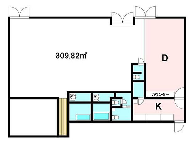 店舗　八王子スカイマンション(1LDK) 1階の内観
