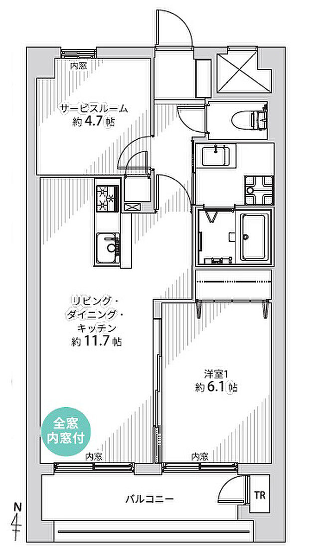 ダイアパレス南３条の間取り