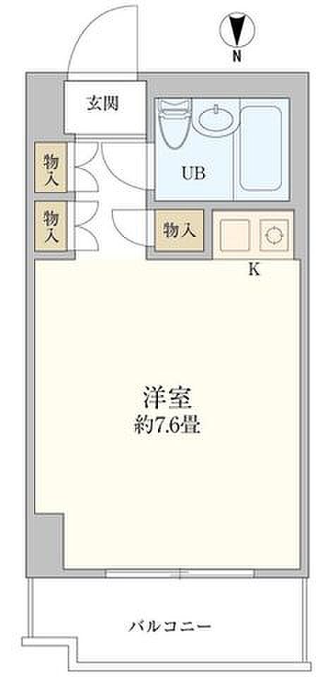 メゾン第5新大阪(1R) 2階の間取り図