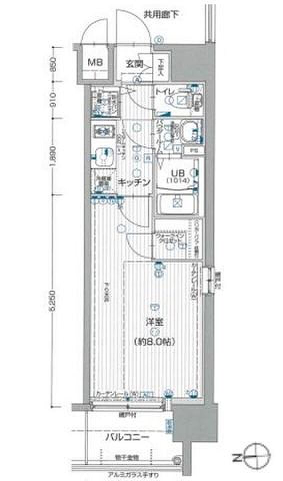 プロヴィスタ京橋ノースゲート(1K) 9階の内観